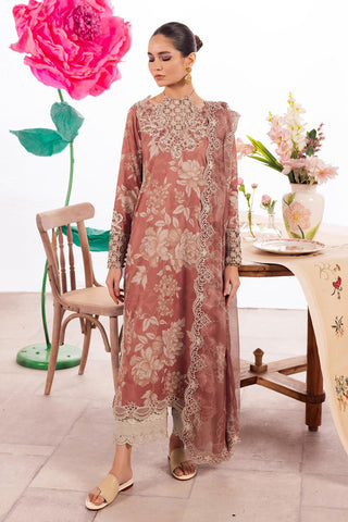 DL 12 Saffron Dahlia Embroidered Lawn Collection