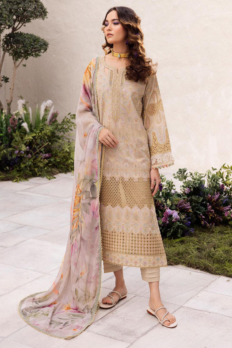 Picture of Iznik - DL 03 Cascade Dahlia Embroidered Lawn Collection - Available at Raja Sahib