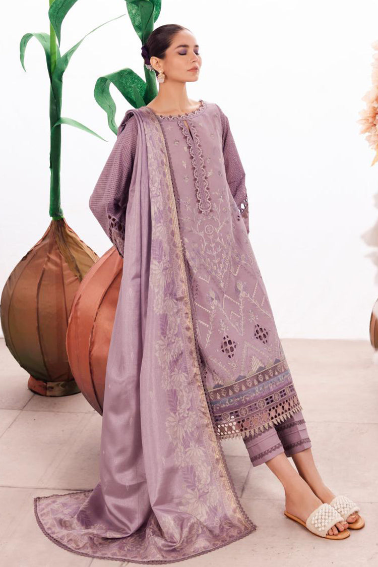 Picture of Iznik - DL 04 Serene Dahlia Embroidered Lawn Collection - Available at Raja Sahib