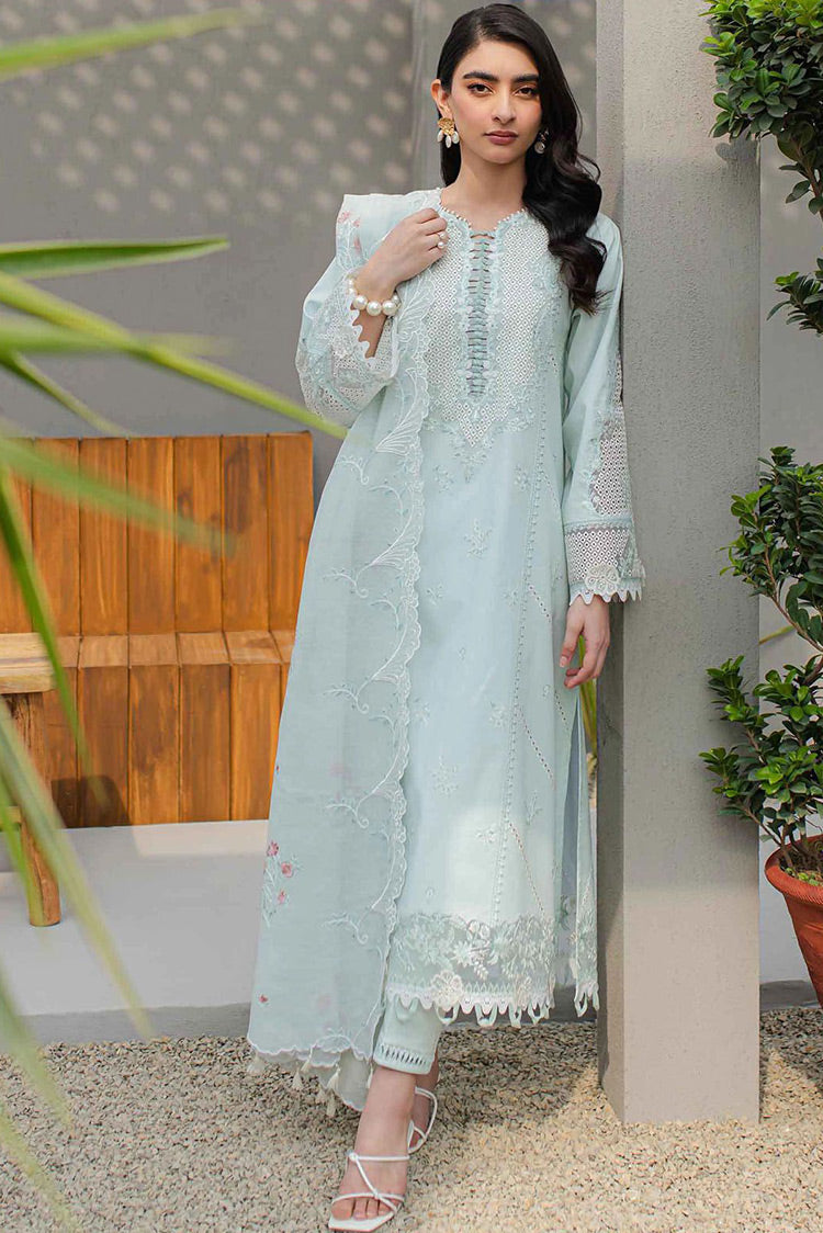 Picture of Qalamkar - JK 12 Siofra Qline Lawn Collection - Available at Raja Sahib