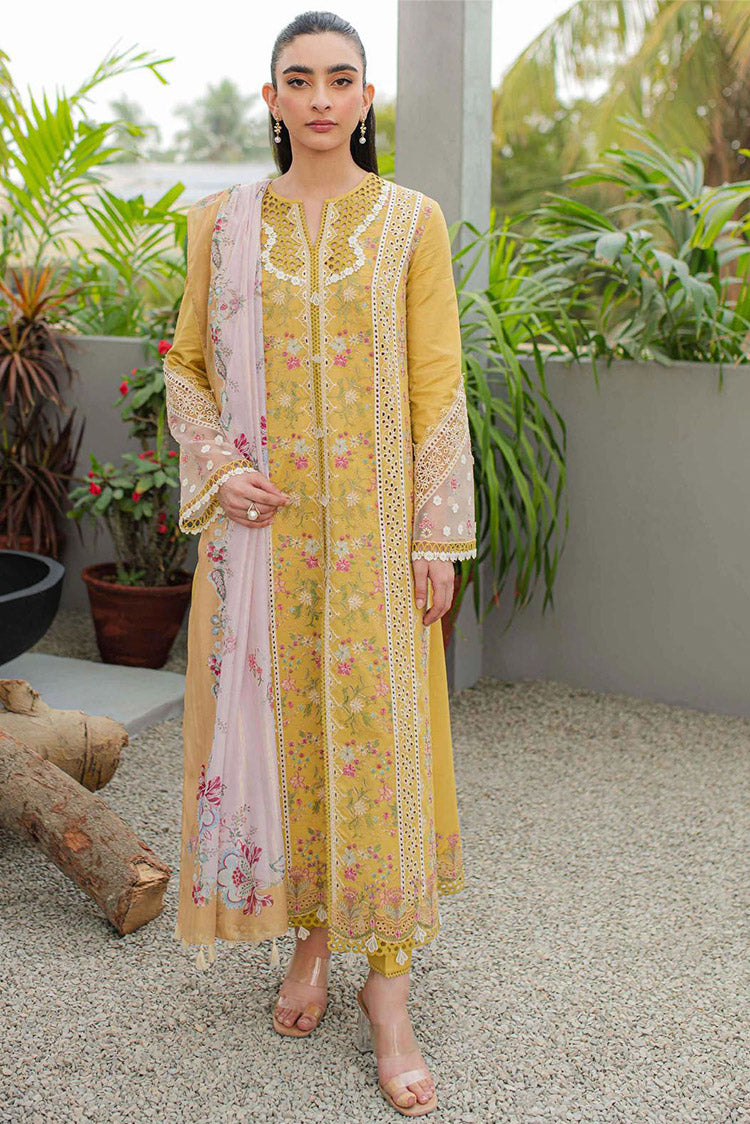 Picture of Qalamkar - JK 15 Miel Qline Lawn Collection - Available at Raja Sahib