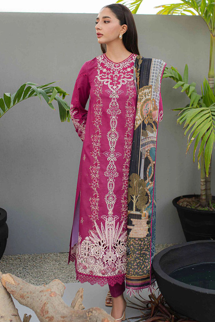 Picture of Qalamkar - JK 16 Seraphina Qline Lawn Collection - Available at Raja Sahib