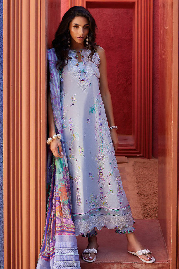 Picture of Farah Talib Aziz - FTA 06 CALLISTA WEDGEWOOD Suay Luxury Lawn Collection - Available at Raja Sahib