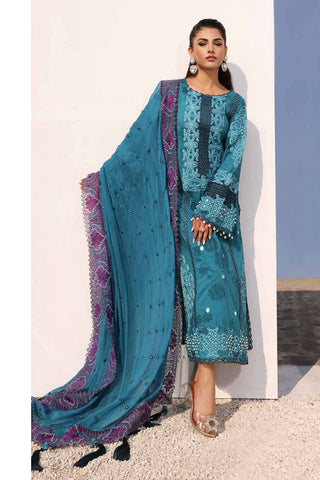 ED4 02 Signature Festive Premium Embroidered & Hand Work Lawn Collection Vol 1