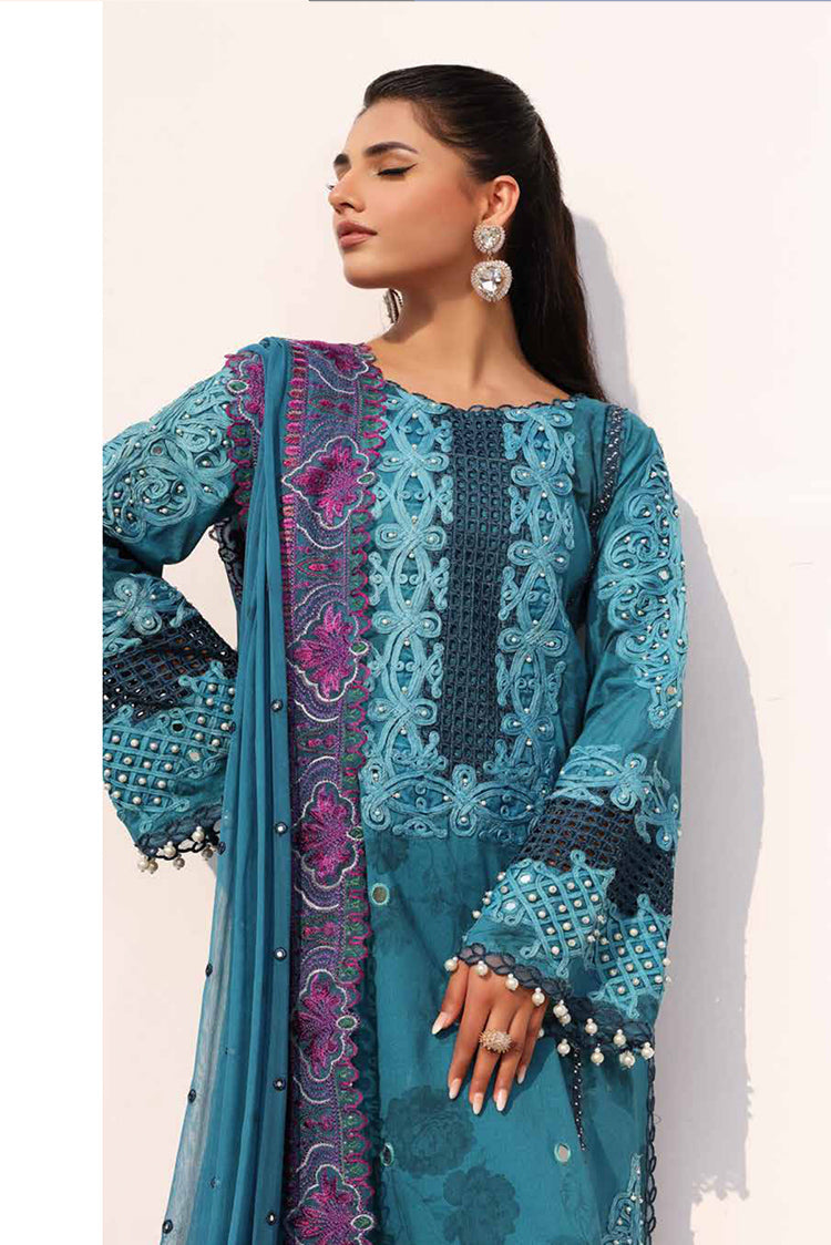 Picture of Charizma - ED4 02 Signature Festive Premium Embroidered & Hand Work Lawn Collection Vol 1 - Available at Raja Sahib