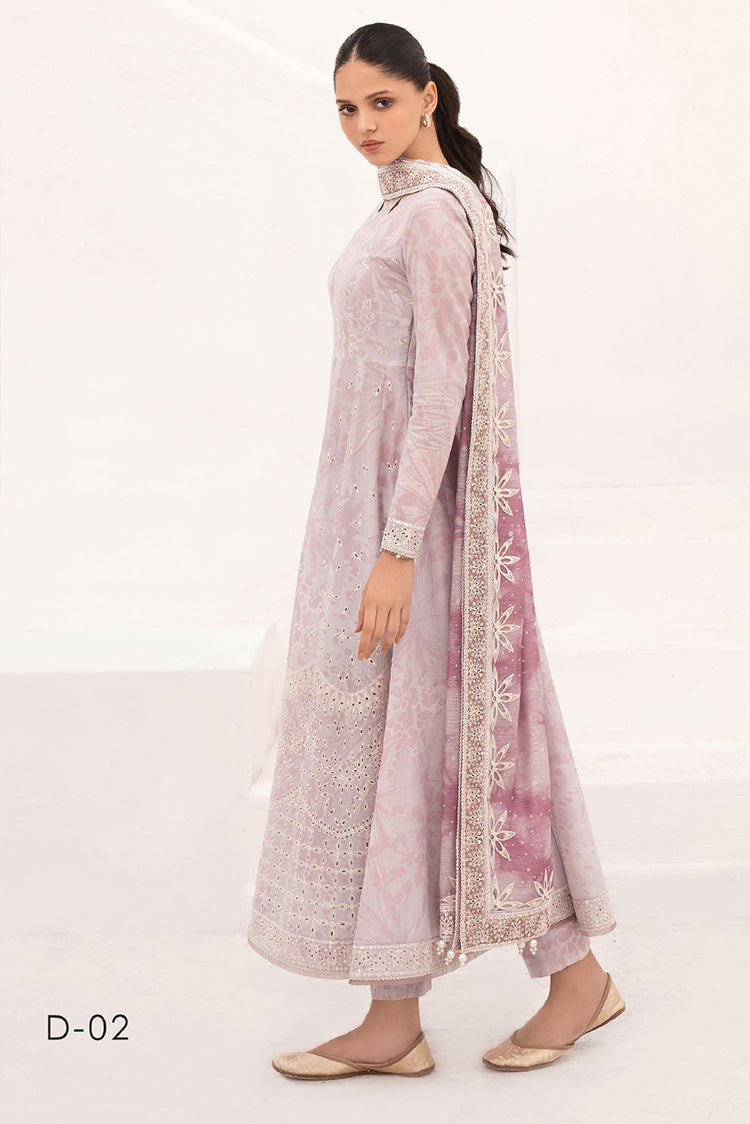 Picture of Jazmin - Design 02 Delia Embroidered Lawn Collection - Available at Raja Sahib