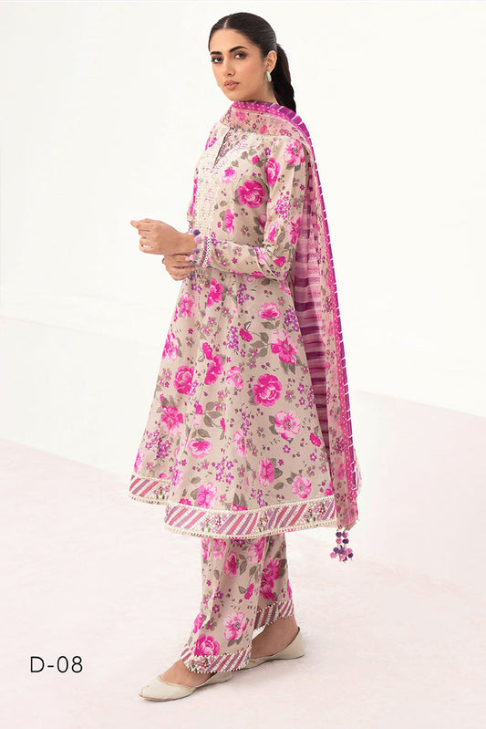 Picture of Jazmin - Design 08 Delia Embroidered Lawn Collection - Available at Raja Sahib