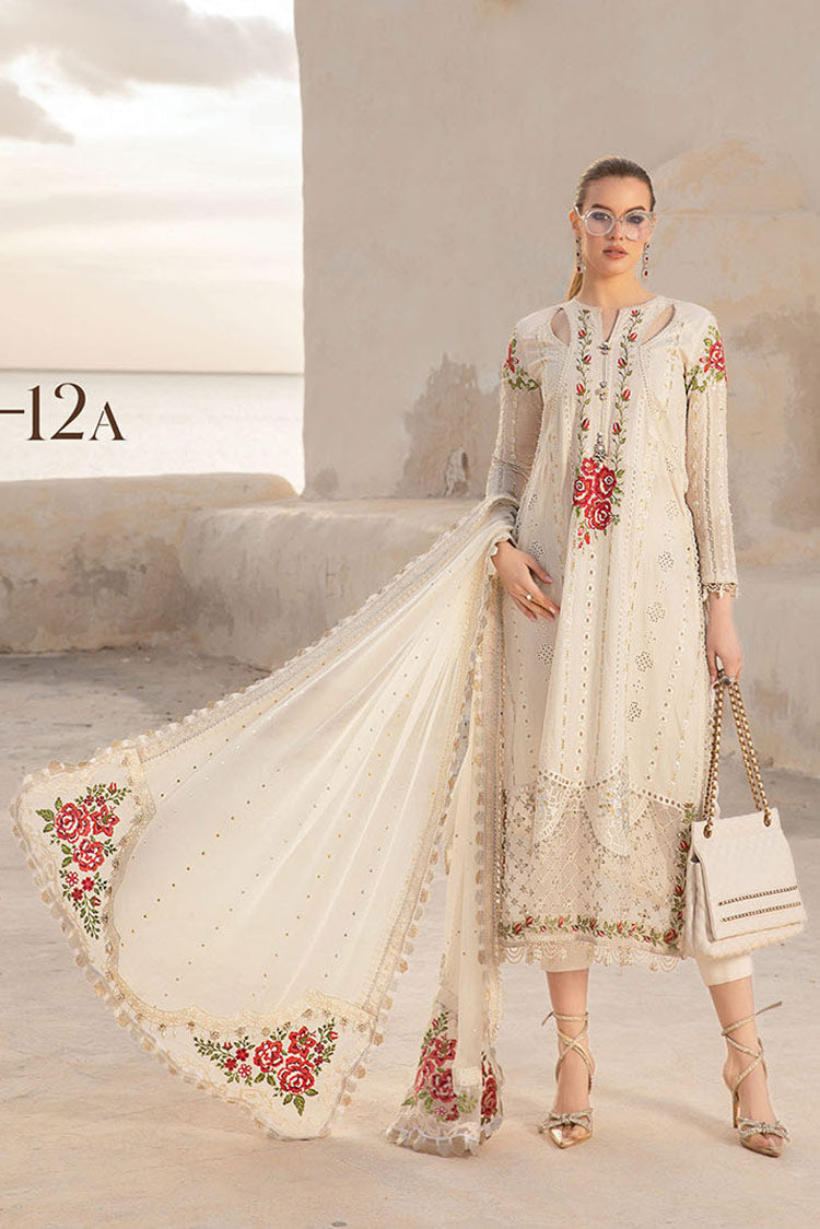 Picture of Maria B - Design 12A Voyage A Luxe Tunisia Luxury Lawn Collection - Available at Raja Sahib