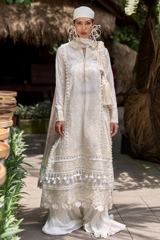 Picture of Ansab Jahangir - AJ LL 24 12 Euphoriba Zoha Luxury Lawn Collection - Available at Raja Sahib