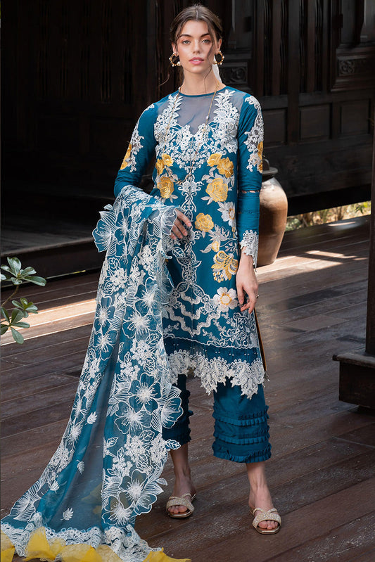 Picture of Asifa & Nabeel - FLORA (RRL 11) Rosemary & Ruffles Luxury Lawn Collection - Available at Raja Sahib