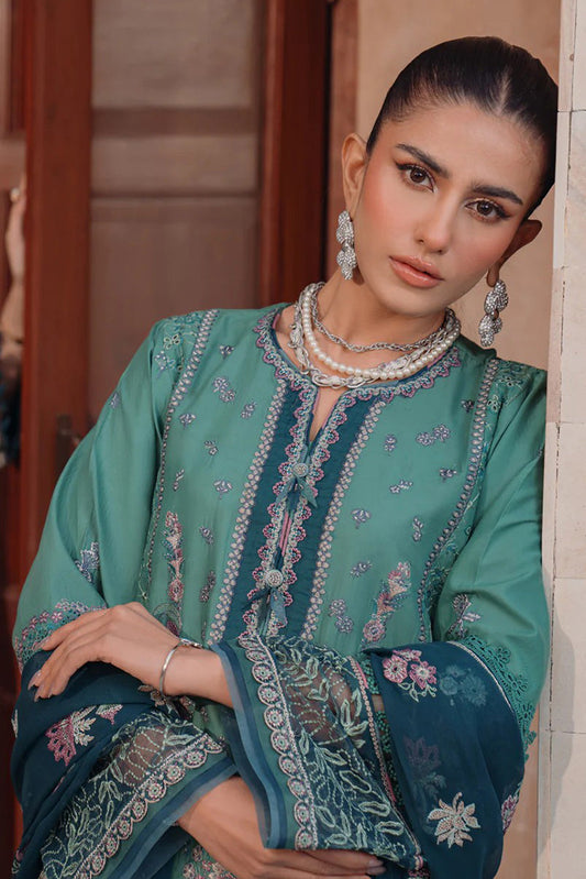 Picture of Xenia - 12 Zevah Farozaan Embroidered Lawn Collection - Available at Raja Sahib