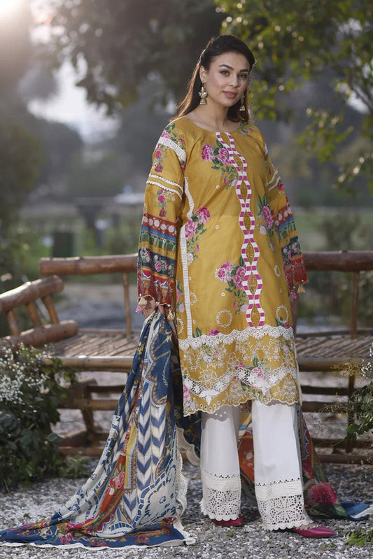 Picture of Manara - SS 09 Camellia Vintage Flora Spring Summer Collection - Available at Raja Sahib