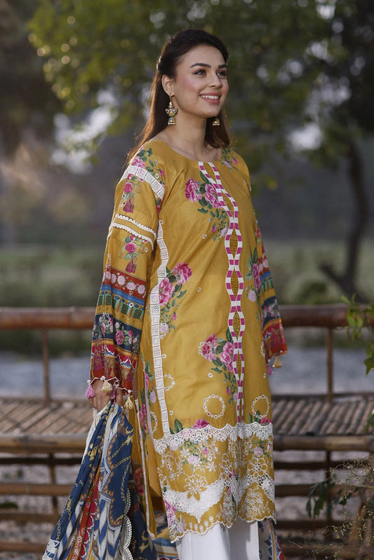 Picture of Manara - SS 09 Camellia Vintage Flora Spring Summer Collection - Available at Raja Sahib