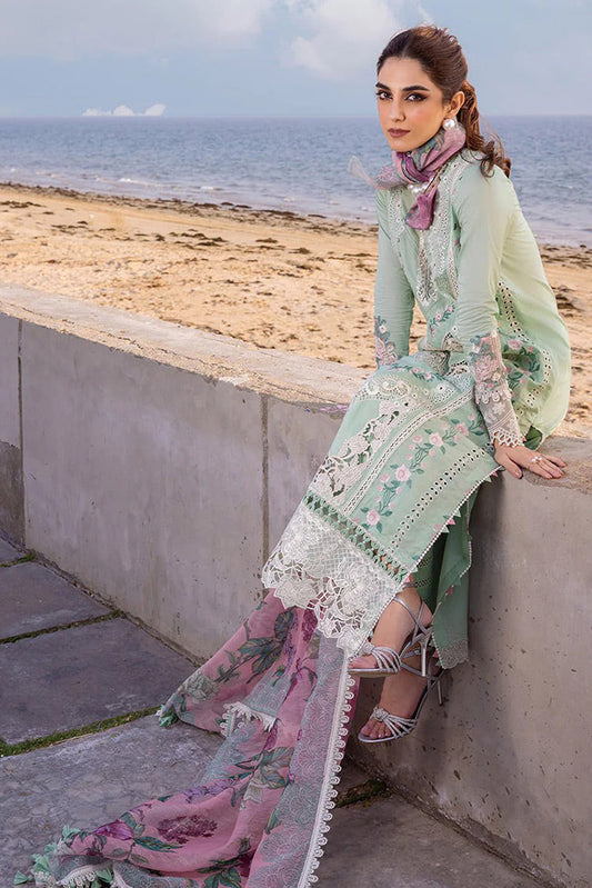 Picture of Saira Rizwan - KESHI SRLL24 02 Luxury Lawn Collection - Available at Raja Sahib