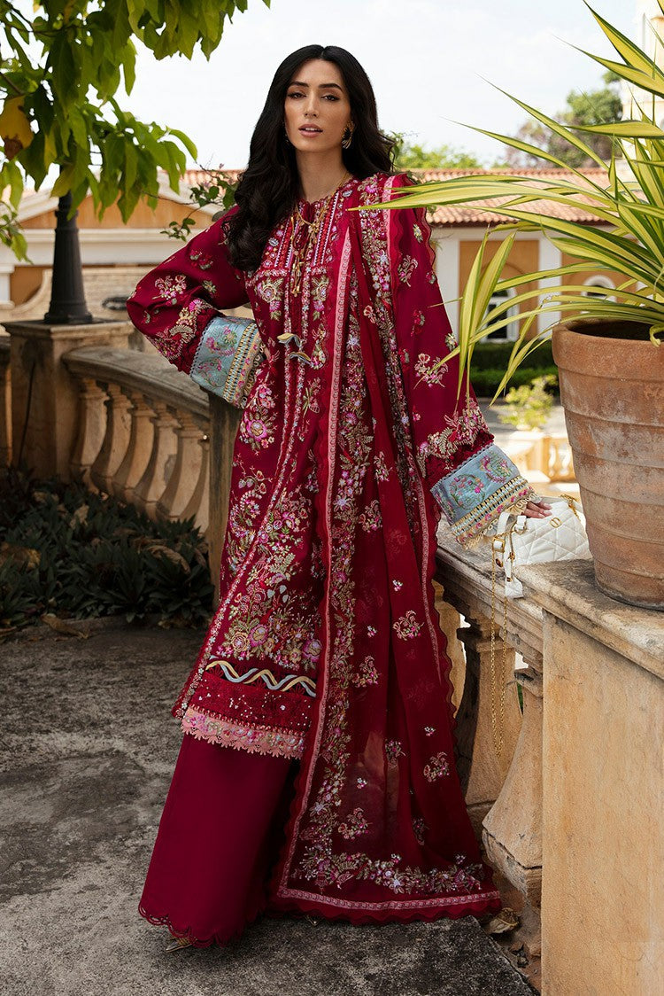 Picture of Republic Womenswear - Rouge (D8-A) Ilana Eid Luxury Lawn Collection - Available at Raja Sahib