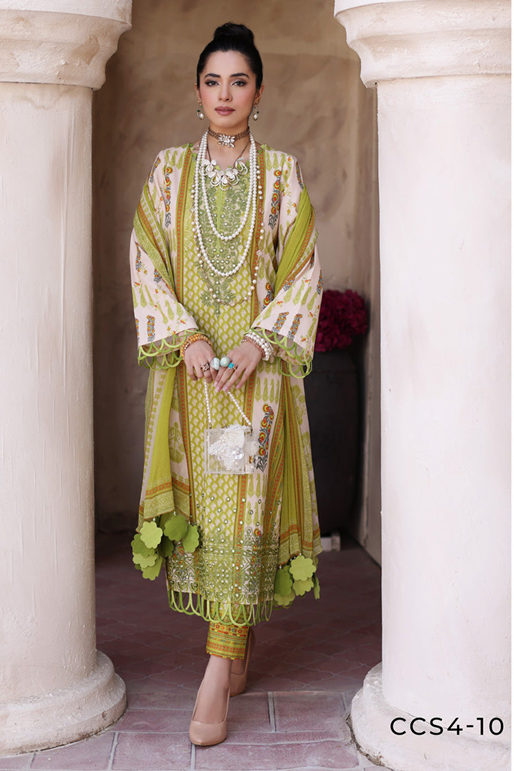 Picture of Charizma - CCS4 10 Combination Embroidered Lawn Collection Vol 2 - Available at Raja Sahib