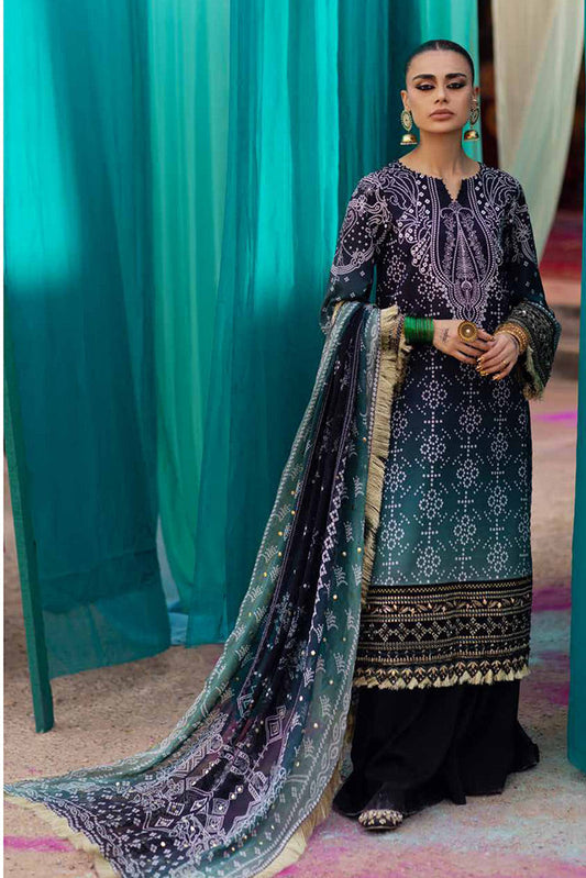 Picture of Nureh - NS 129 Bazar Embroidered Embellished Lawn Collection Vol 2 - Available at Raja Sahib