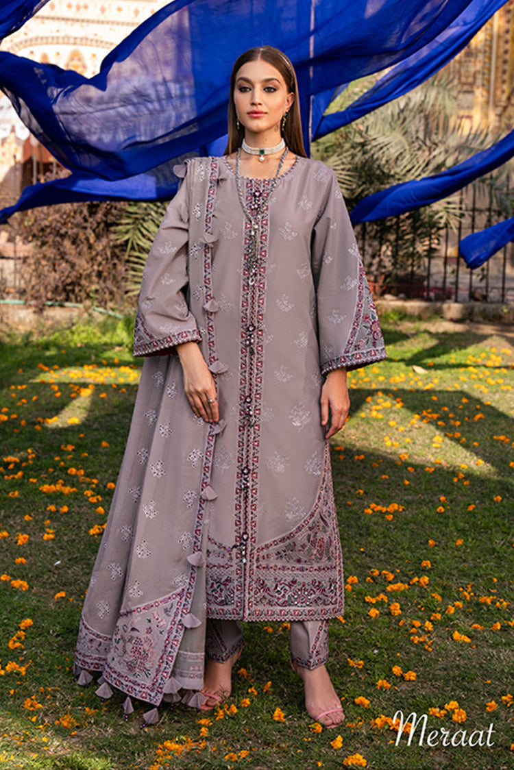 Picture of Alizeh - 03 Meraat Rawayat Luxury Lawn Collection - Available at Raja Sahib