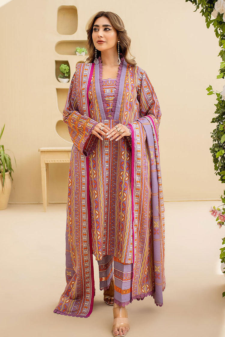 Picture of Safwa - Amora 3 Piece Masuri Khaddar Collection - ASK-02 - Available at Raja Sahib