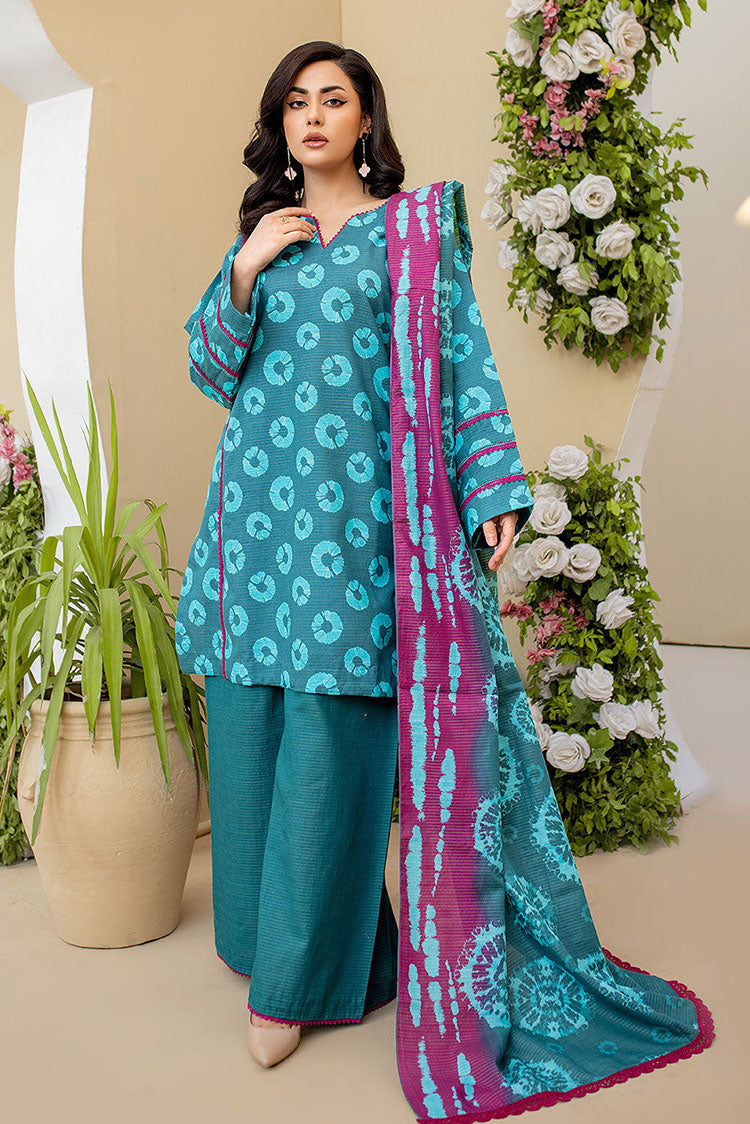 Picture of Safwa - Amora 3 Piece Masuri Khaddar Collection - ASK-05 - Available at Raja Sahib