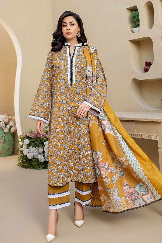 Picture of Safwa - Amora 3 Piece Masuri Khaddar Collection - ASK-08 - Available at Raja Sahib