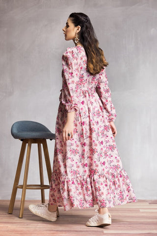 Ellena - Western Georgette Dress