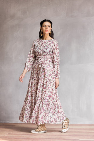 Ellena - Western Georgette Dress