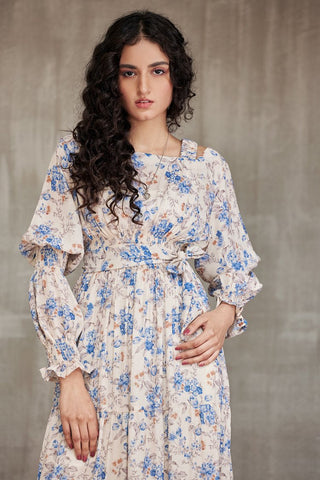 Ellena - Western Georgette Dress