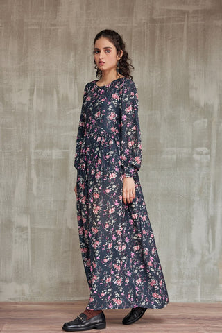 Picture of Ellena - Western Georgette Dress - Available at Raja Sahib