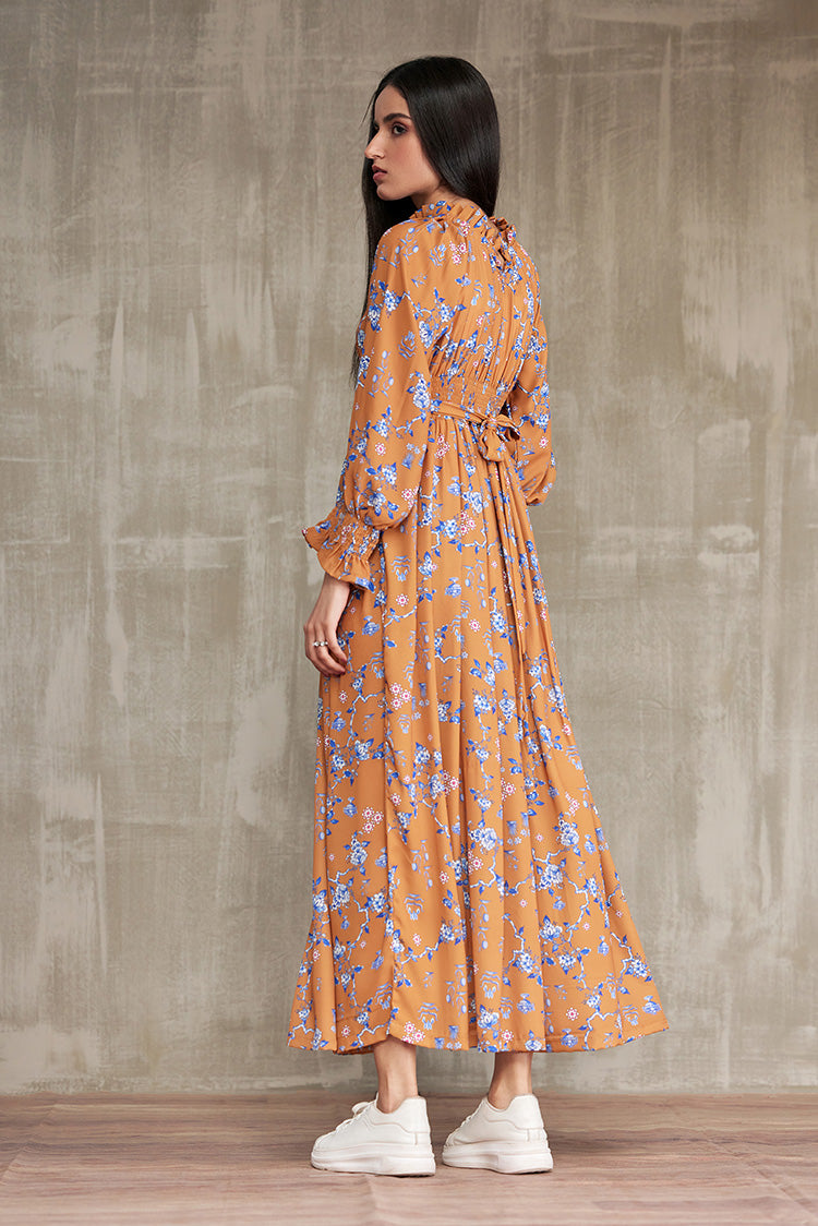 Picture of Ellena - Western Georgette Dress - Available at Raja Sahib