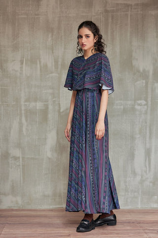 Picture of Ellena - Western Georgette Dress - Available at Raja Sahib