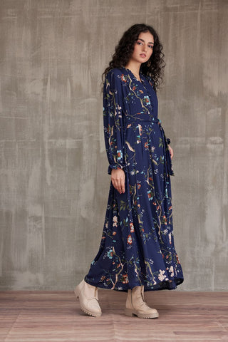 Ellena - Western Georgette Dress