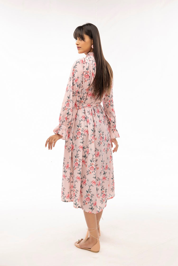 Picture of Ellena - Western Georgette Dress - Available at Raja Sahib