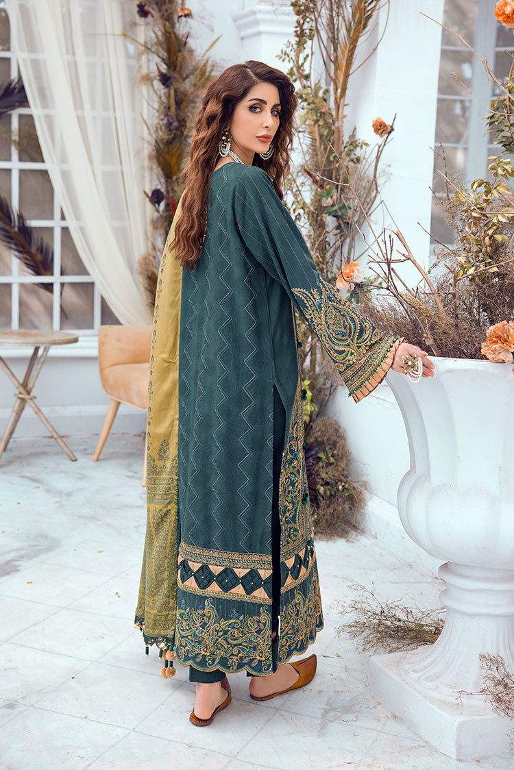 Picture of Ellena - 3-PC Musavir Embroidered Khaddar Collection - Available at Raja Sahib