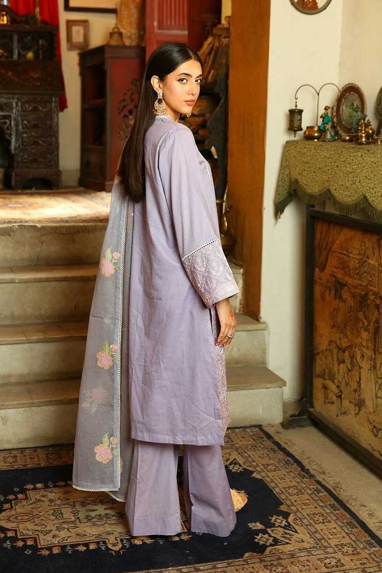 Picture of Shanyera - C4 - Lilac Muse Embroidered Lawn 3-PC Suit - Available at Raja Sahib