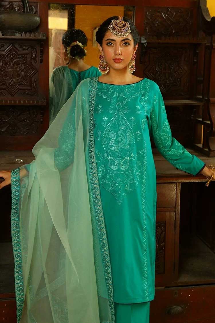 Picture of Shanyera - C7 - Bahhar Embroidered Lawn 3-PC Suit - Available at Raja Sahib