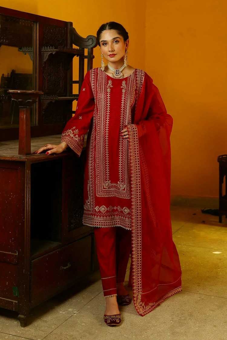 Picture of Shanyera - C8 - Gul-zara Embroidered Lawn 3-PC Suit - Available at Raja Sahib