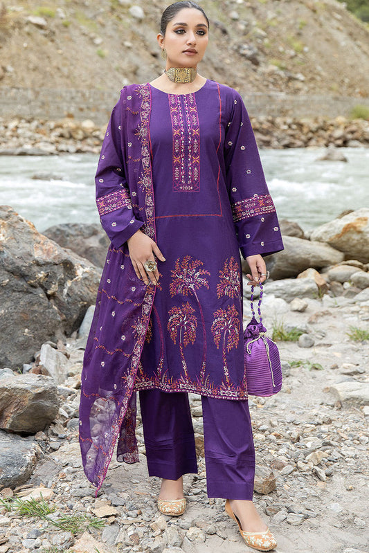 Picture of Safwa - Clara Premium Embroidered Cotton Lawn Collection - CAA-10 - Available at Raja Sahib