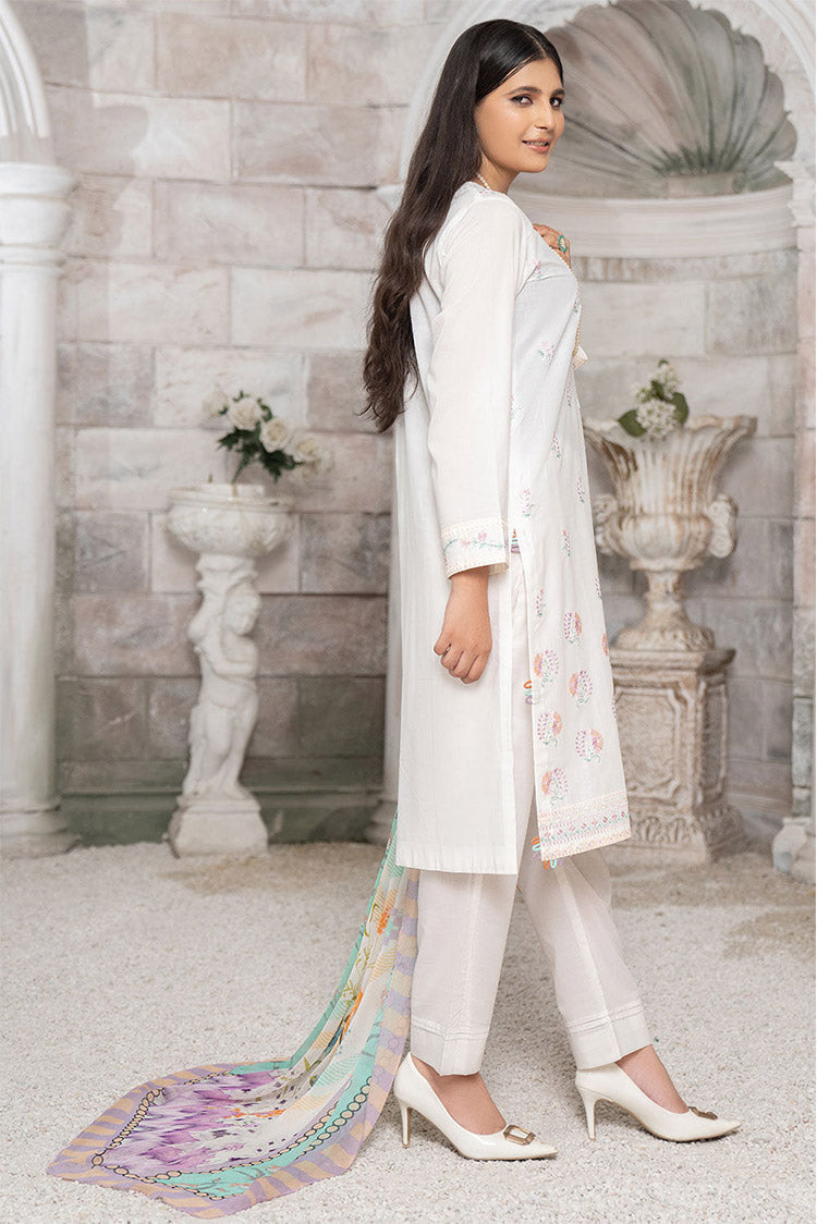 Picture of Safwa - CCS 01 Crystal Cambric 3 Piece Embroidered Collection Vol 01 - Available at Raja Sahib