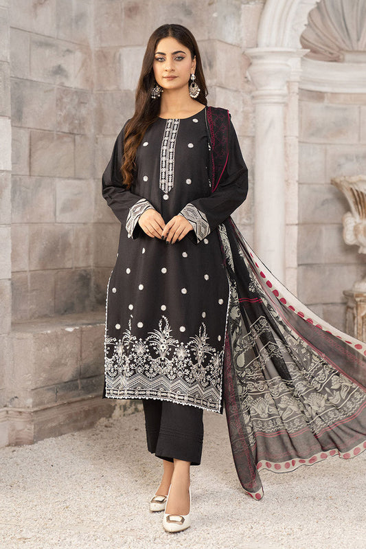 Picture of Safwa - CCS 04 Crystal Cambric 3 Piece Embroidered Collection Vol 01 - Available at Raja Sahib