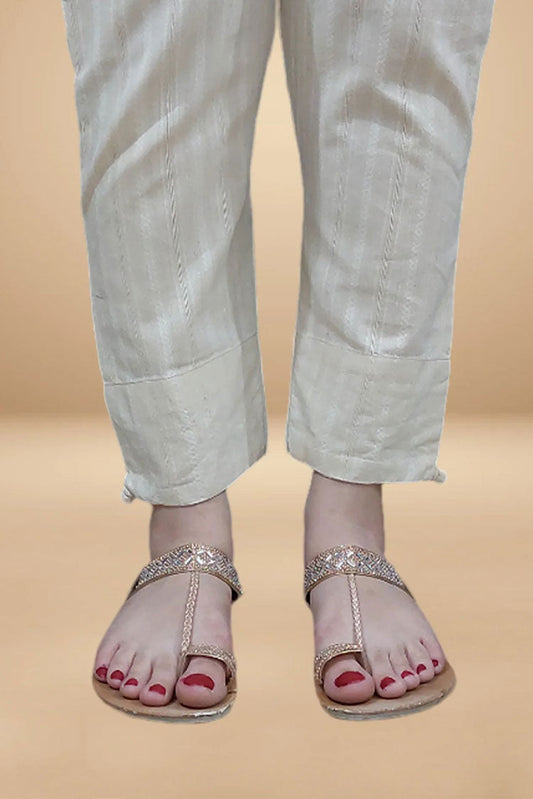 Picture of Ethereal - Cotton Cigarette Trouser - Available at Raja Sahib