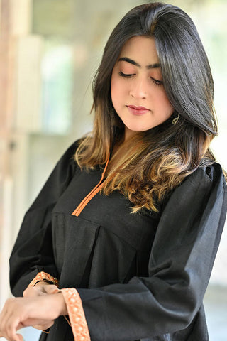 Ethereal - Cold Black Embellished Shirt