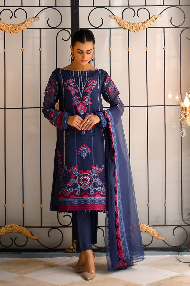 Picture of Shanyera - D10-Blue Beauty Aria Winter Pret Collection - Available at Raja Sahib