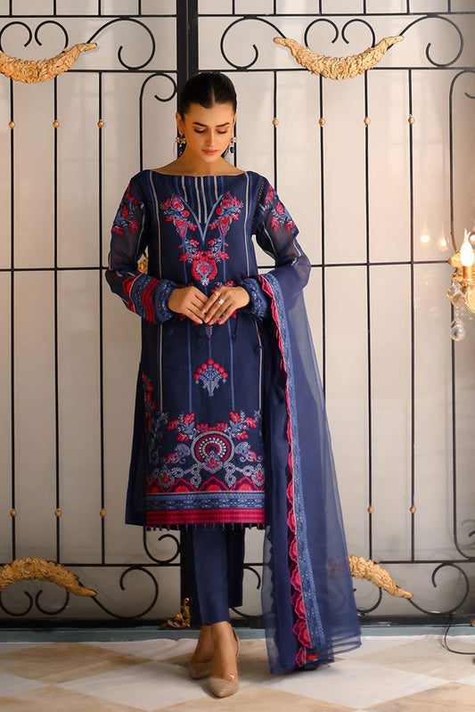 Picture of Shanyera - D10-Blue Beauty Aria Winter Collection - Available at Raja Sahib