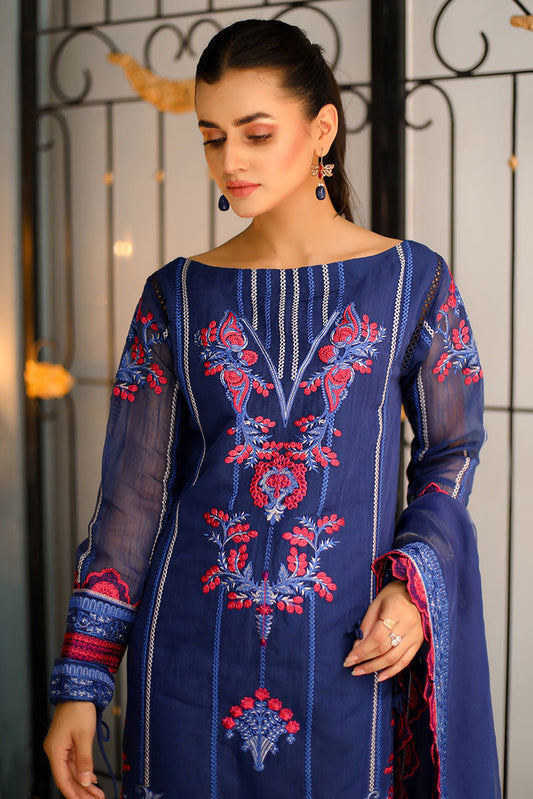 Picture of Shanyera - D10-Blue Beauty Aria Winter Pret Collection - Available at Raja Sahib