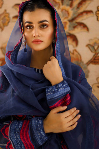 Shanyera - D10-Blue Beauty Aria Winter Pret Collection