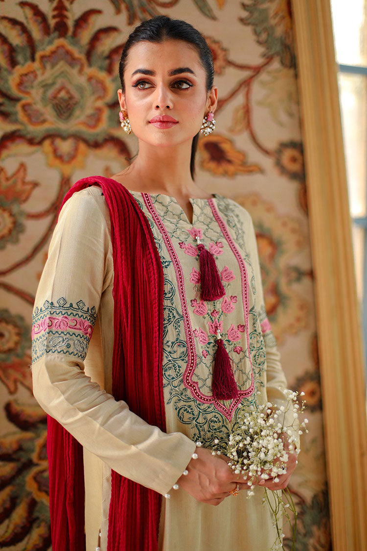 Picture of Shanyera - D5-Beige Beauty Aria Winter Pret Collection - Available at Raja Sahib