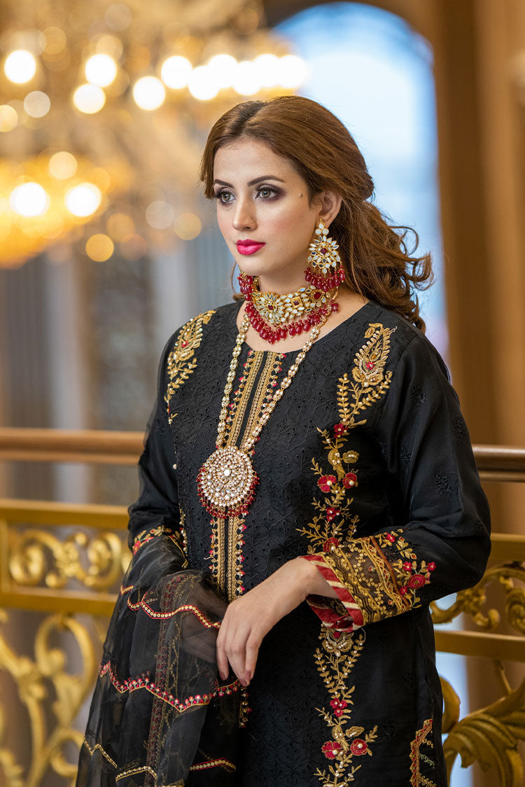 Picture of Maryam Malik - Eleganza Luxury Pret - Dark Night - Available at Raja Sahib