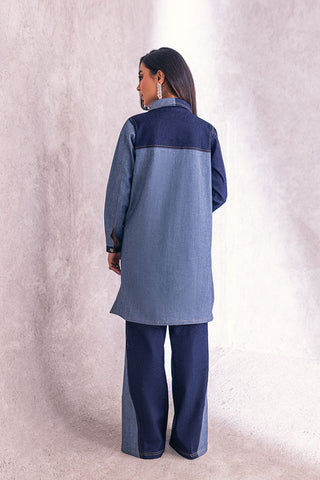 Picture of RJS Pret - Leena Pret Collection - Denim - Available at Raja Sahib