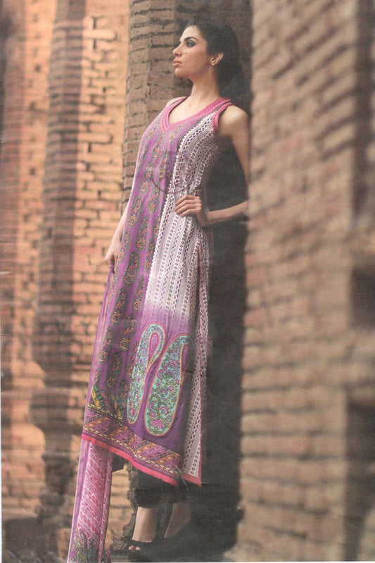 Picture of Al Karam - UCL 8 Spring Summer Lawn Collection 2014 - Available at Raja Sahib